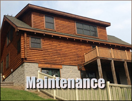  Buffalo Junction, Virginia Log Home Maintenance